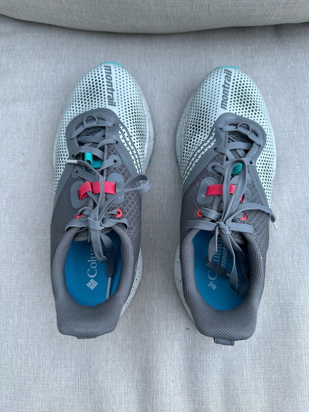 Columbia Montrail Gray & Teal Trail Shoe
